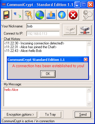 CommuniCrypt Standard Edition Screenshot