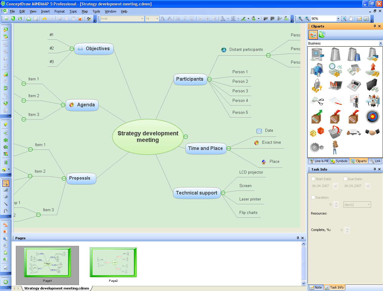 ConceptDraw MINDMAP Professional Screenshot