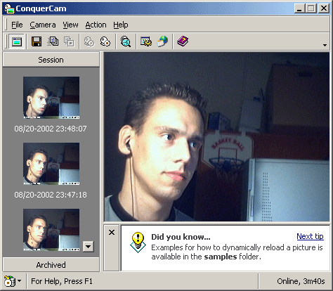 ConquerCam Screenshot