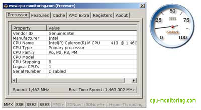 CPU Monitoring Screenshot