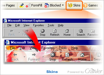 Crawler Browser Skins Screenshot