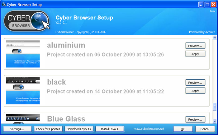 CyberBrowser Screenshot