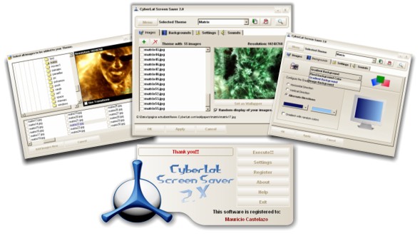 CyberLat Screen Saver Screenshot
