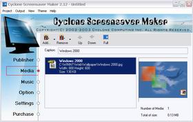Cyclone Screensaver Maker Screenshot