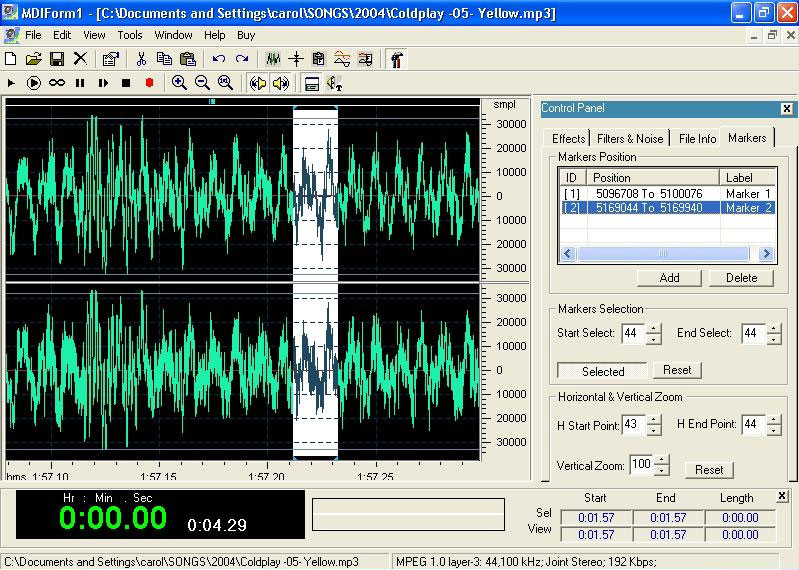 DB Audio Mixer & Editor Screenshot