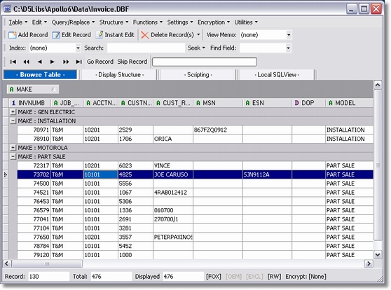 DBF-Desktop Screenshot