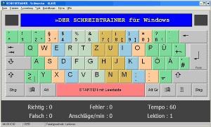 Der Schreibtrainer - 10 Finger Maschinenschreiben Screenshot