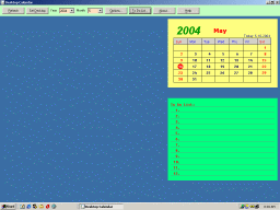 Desktop Calendar Screenshot