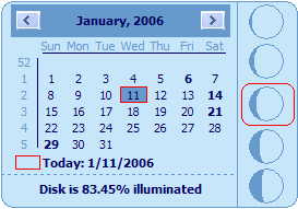 Desktop Lunar Calendar Screenshot