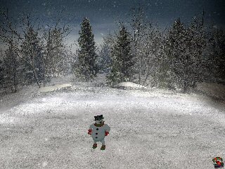 Desktop Snowman Screensaver Screenshot