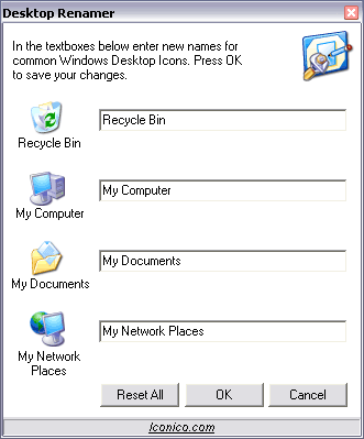 Desktop UI Renamer Screenshot