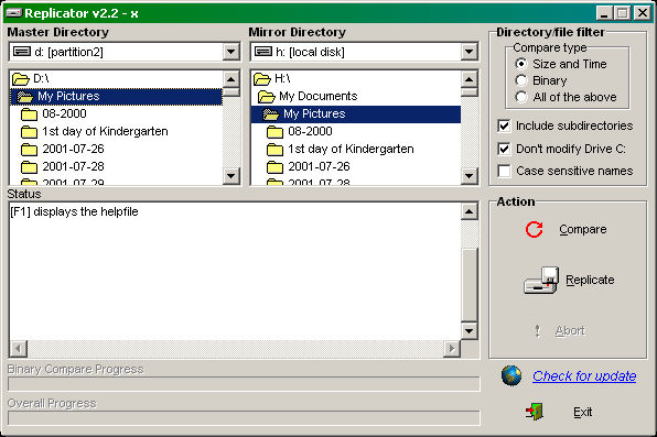 Directory Replicator Screenshot