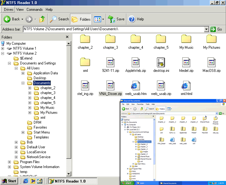 DiskInternals NTFS Reader Screenshot