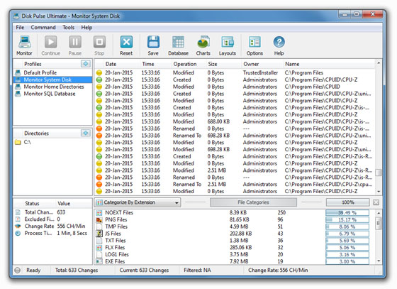 DiskPulse Server Screenshot