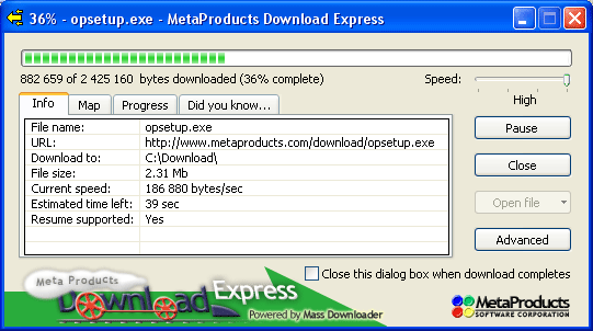Download Express Screenshot