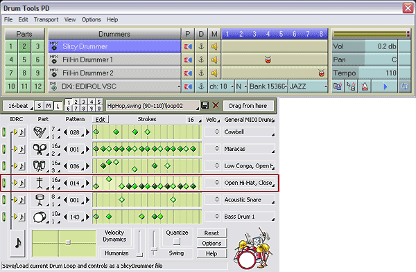 DrumTools Performance Designer Screenshot