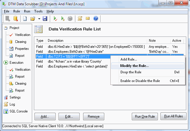 DTM Data Scrubber Screenshot