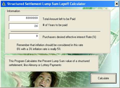 eeStruct - Free Structured Settlement Calculator Screenshot