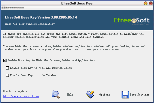 EfreeSoft Boss Key Screenshot