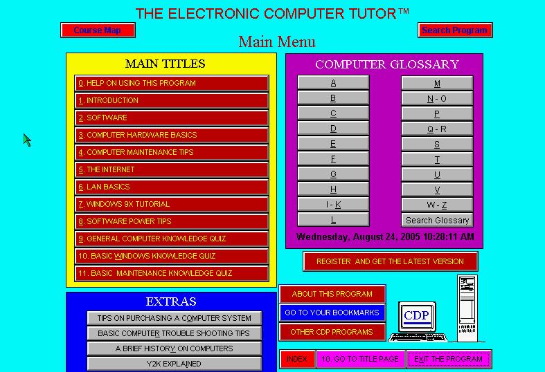 Electronic Computer Tutor Screenshot