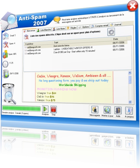 Emjysoft Anti-Spam Screenshot