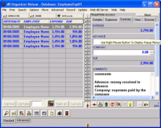 Employee Expense Organizer Screenshot