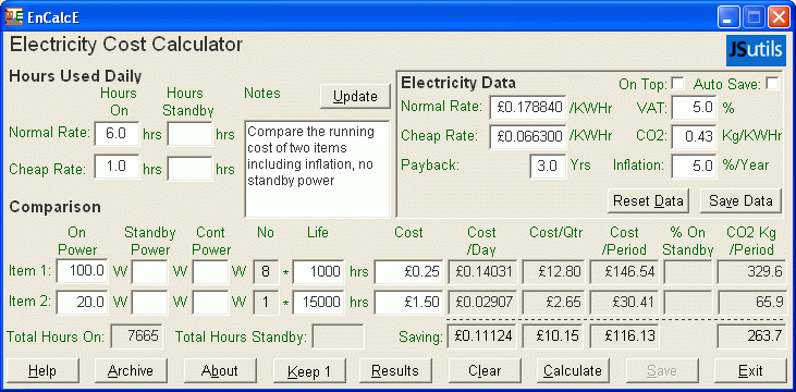EnCalcE Screenshot