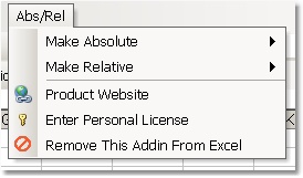 Excel Absolute Relative Reference Change Software Screenshot