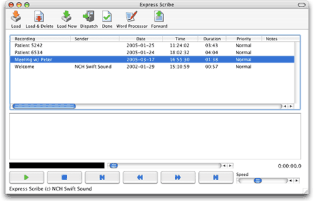 Express Scribe Transcription Player for Mac Screenshot