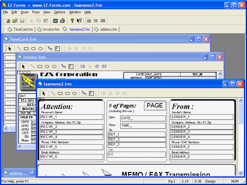 EZ-Forms Express Screenshot