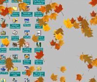 Falling Autumn Leaves Screen Saver Screenshot