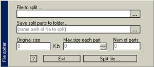 File Spliter Screenshot