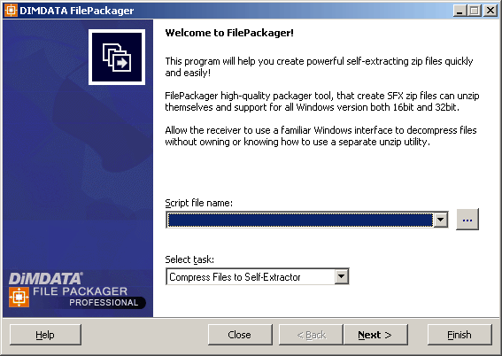 FilePackager Professional Screenshot