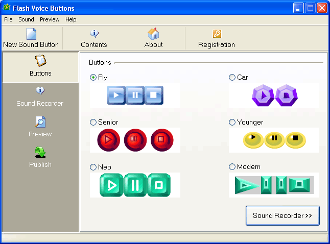 Flash mp3 Buttons Screenshot