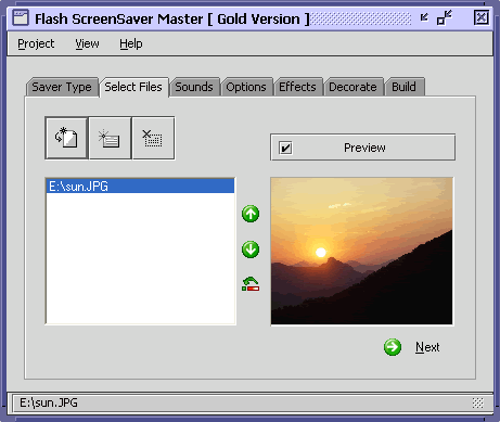 Flash ScreenSaver Master Screenshot
