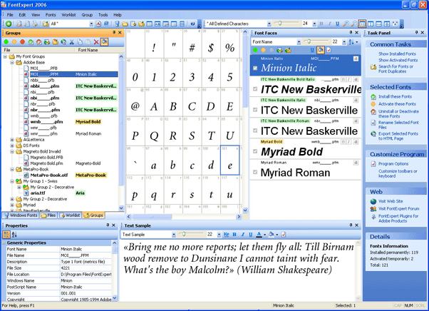 FontExpert 2006 Screenshot