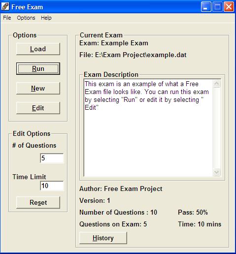 Free Exam Screenshot