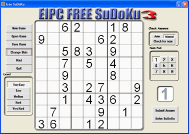 free SuDoKu Screenshot