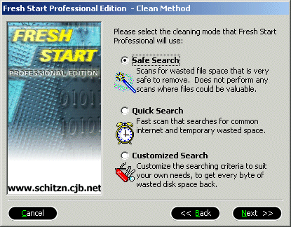 Fresh Start Professional Edition Screenshot