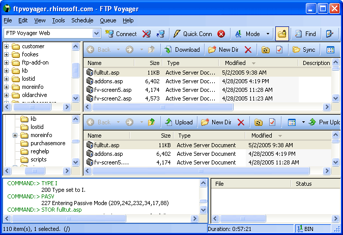 FTP Voyager Software Development Kit Screenshot