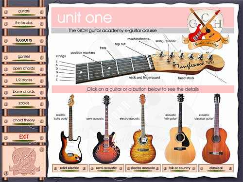 GCH Guitar Academy course (Mac OSX) Screenshot