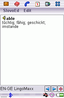German-English Dictionary for UIQ Screenshot