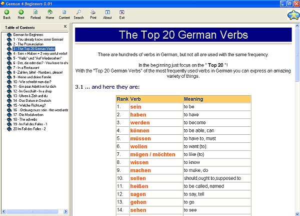 German for Beginners Screenshot