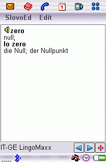 German-Italian Dictionary for UIQ Screenshot