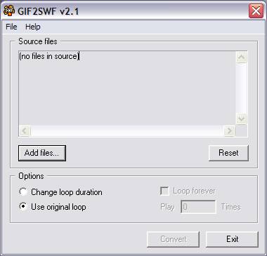 Gif2Swf Screenshot
