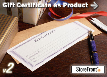 Gift Certificate Add-On for StoreFront Screenshot