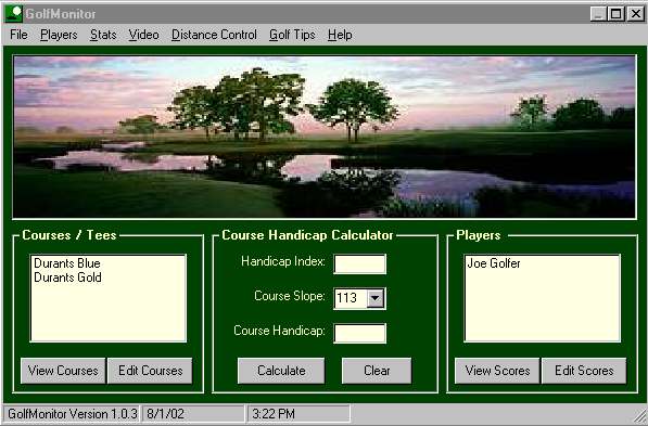 GolfMonitor Screenshot