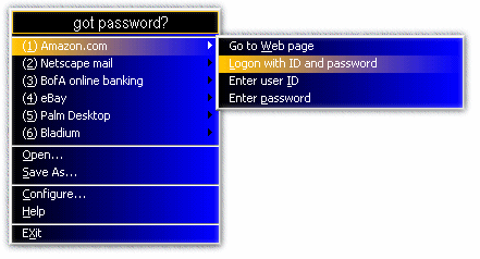 got password? Screenshot