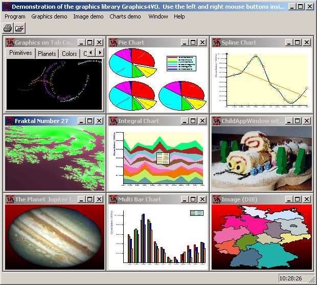 Graphics4VO Examples Program (English) Screenshot