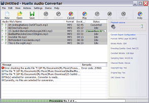 Huelix Audio Converter Screenshot